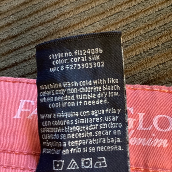 Women’s NEW Faded Glory Capris Capri Size 10 Coral - Picture 6 of 6